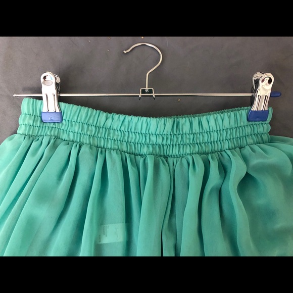 NWOT CHIFFON MAXI SKIRT , MINT - American Apparel - Picture 6 of 8